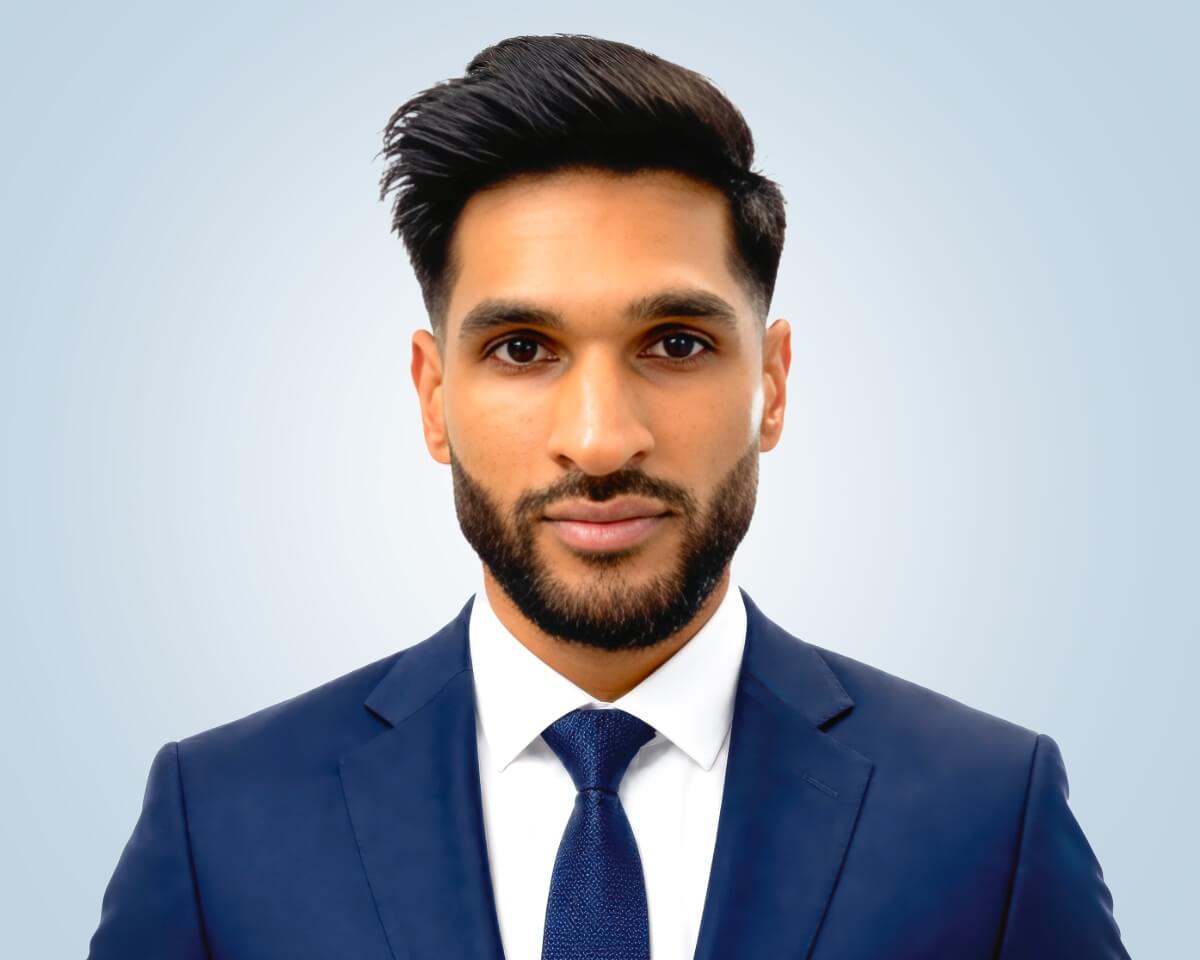 Headshot of Rishard Abdul, M.B.B.S.
